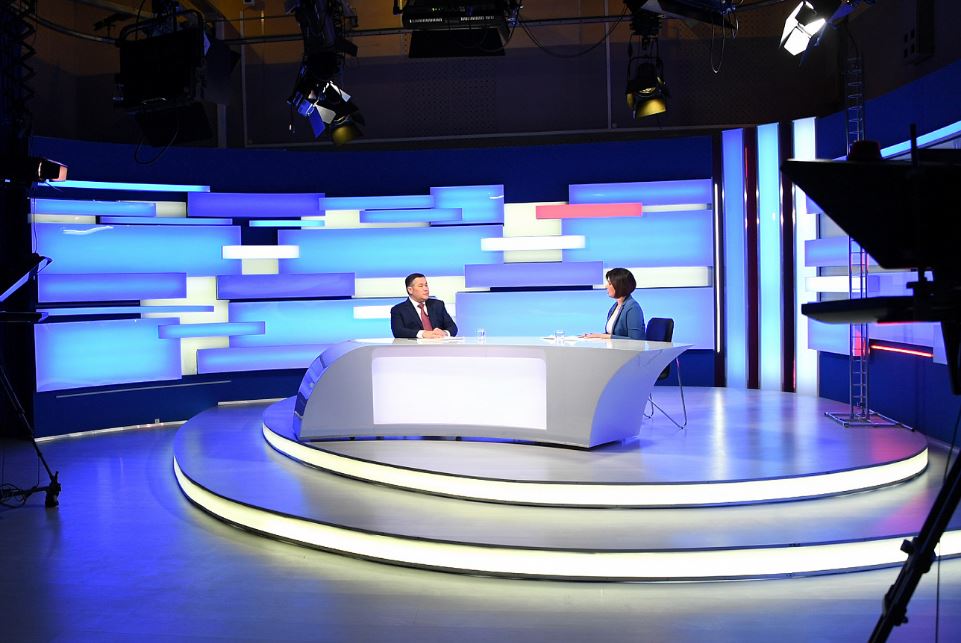 Глава региона ответит на актуальные вопросы в прямом эфире телеканала «Россия 24» Тверь
