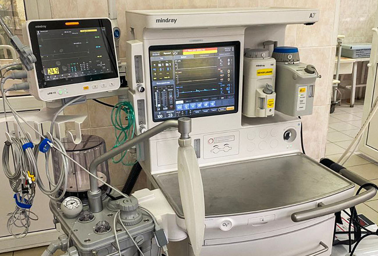В клинической больнице скорой медицинской помощи в Твери ввели в эксплуатацию новые наркозные аппараты