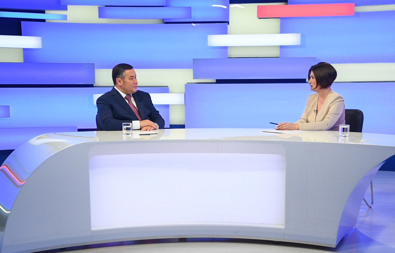 Губернатор Игорь Руденя ответит на актуальные вопросы в Прямом эфире на телеканале «Россия 24» Тверь