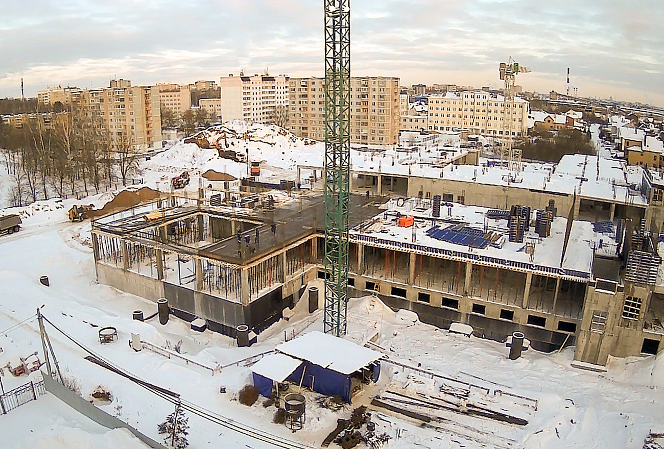 В Твери продолжается строительство Детской областной клинической больницы